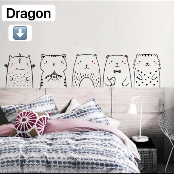 Dragon - Animal wall decals for kids room/nursery - Picture 2 of 6